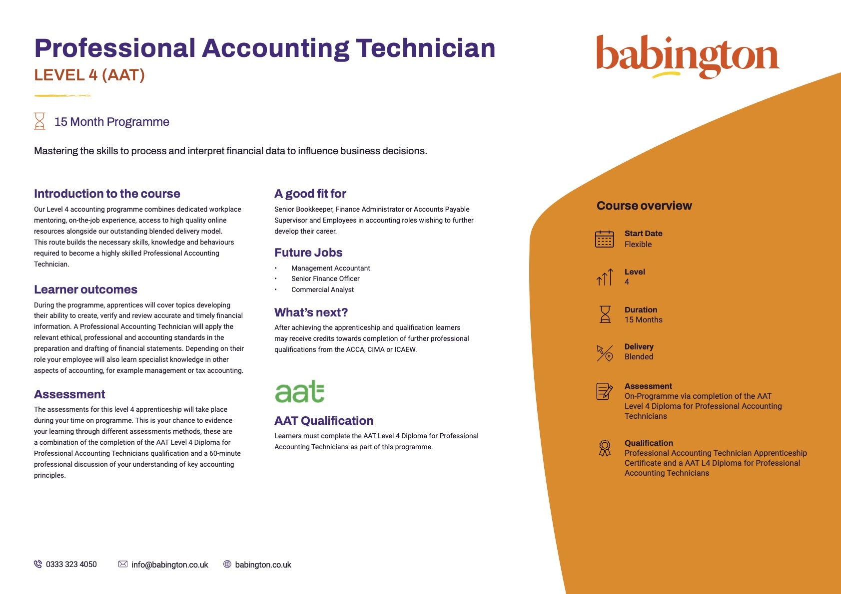 Professional Accounting Technician L4 Sep 2026